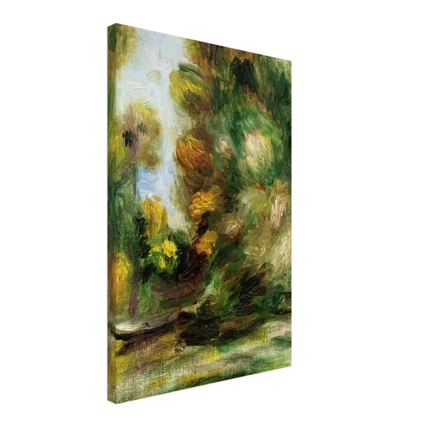 Pierre-Auguste Renoir - Banks of the River Canvas - 70x100 cm / 28x40 inches-canvas