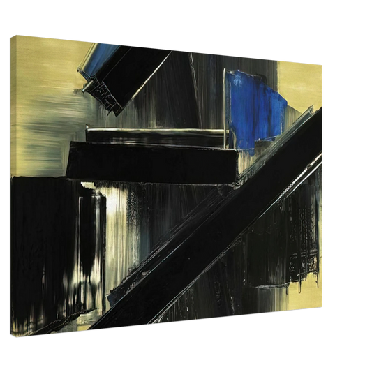 Pierre Soulages - Peinture 21 Juillet 1958 - 1958 Canvas - 20x30 cm / 8x12 inches-canvas