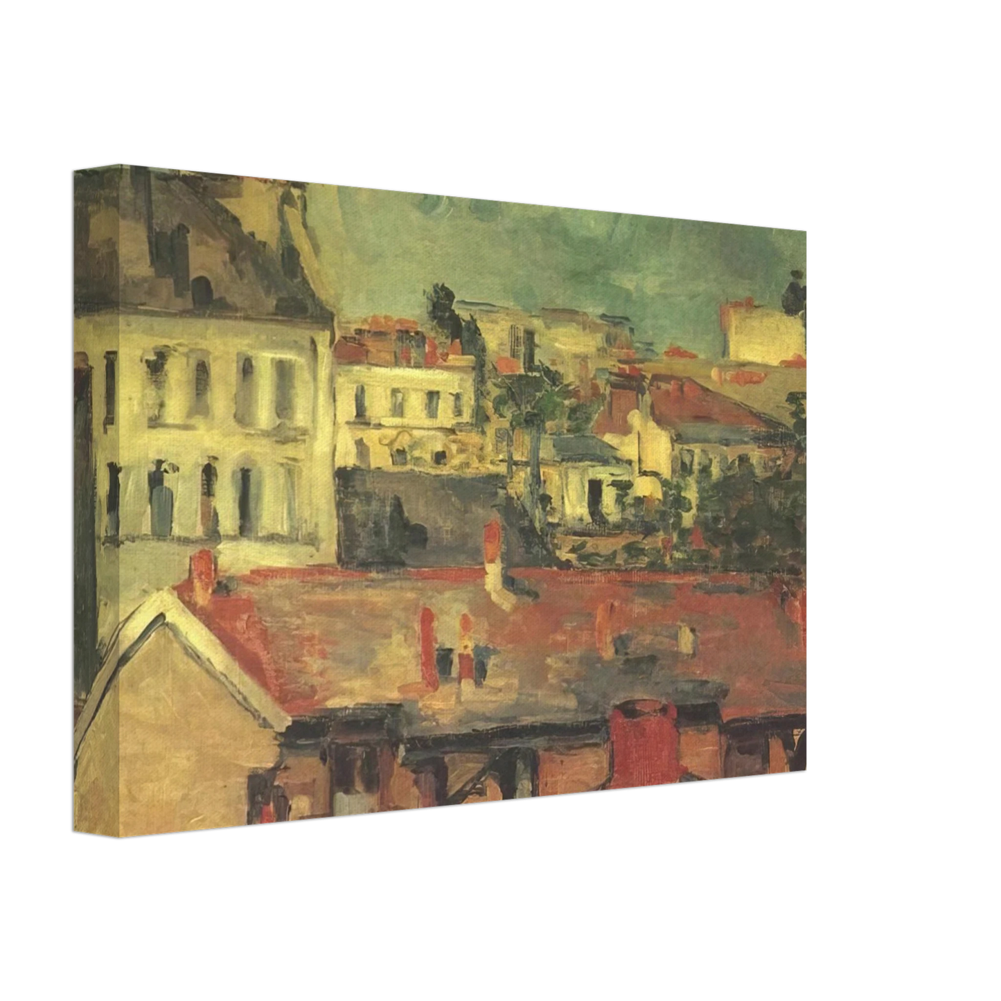 Paul Cezanne - The roofs Canvas - 70x100 cm / 28x40 inches-canvas