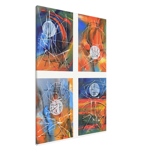 Jimmy Ernst - Four Days - 1979 Canvas - 20x30 cm / 8x12 inches-canvas