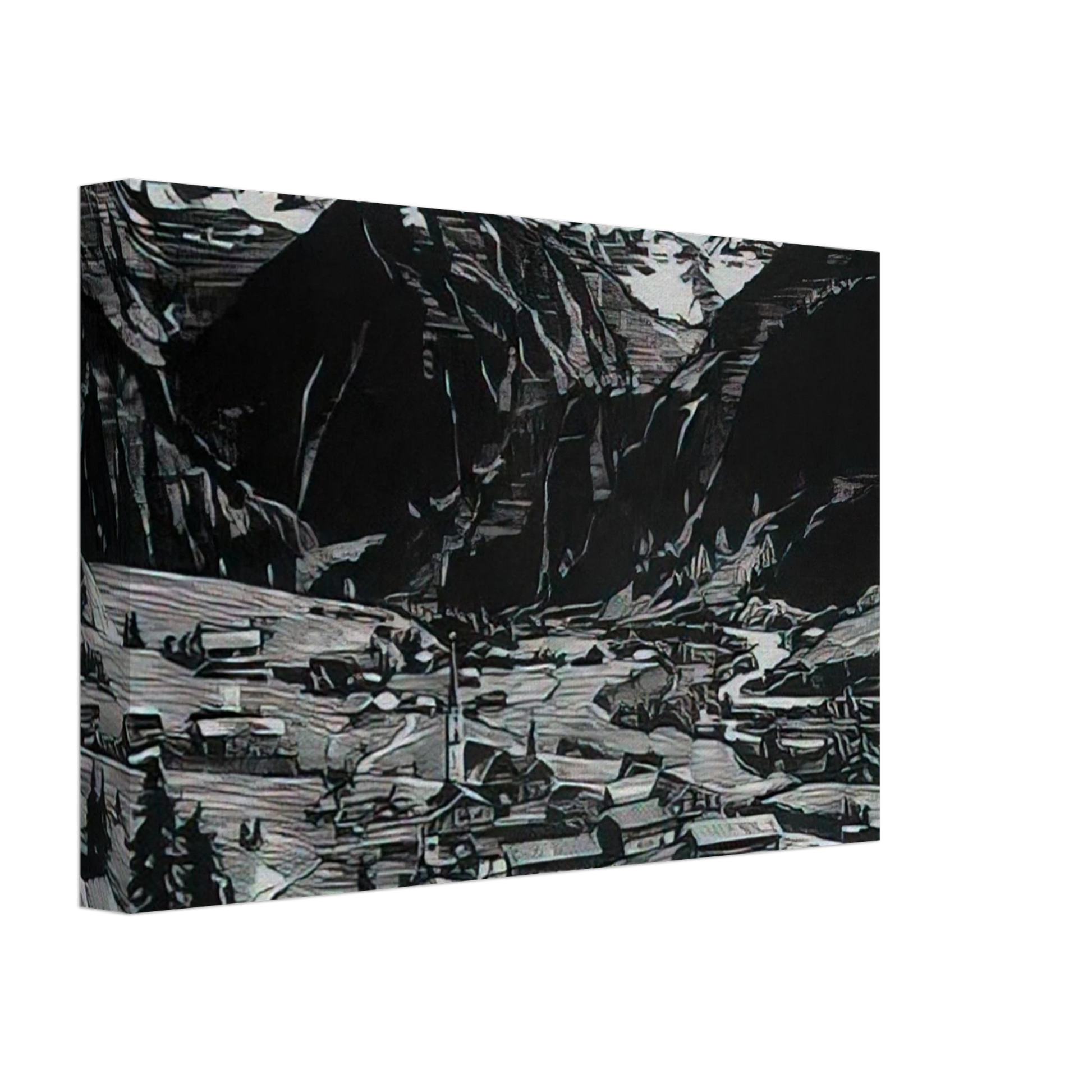 Konrad Zuse - Hinterstein - Expressionism Canvas - 70x100 cm / 28x40 inches-canvas