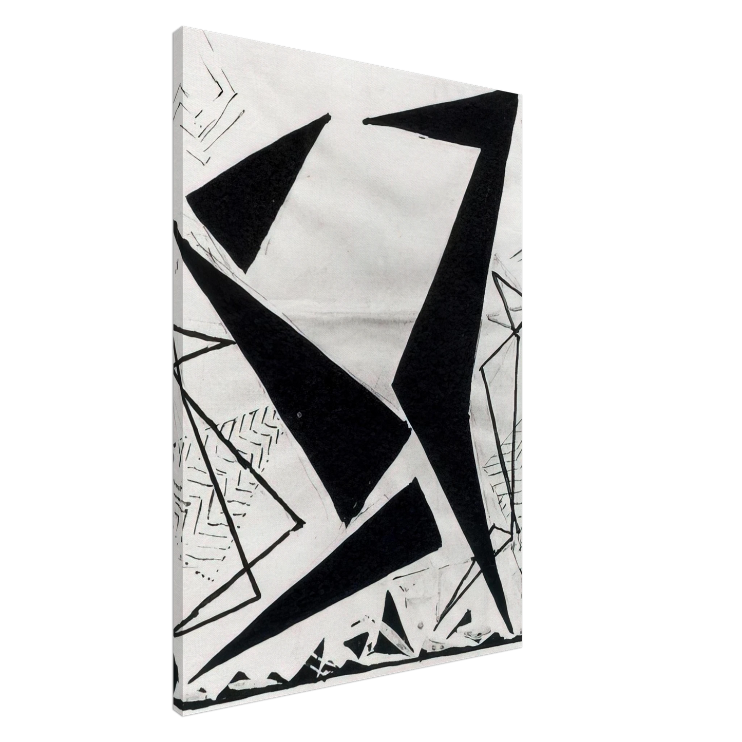 Frantisek Kupka - Study in black and white Canvas - 20x30 cm / 8x12 inches-canvas