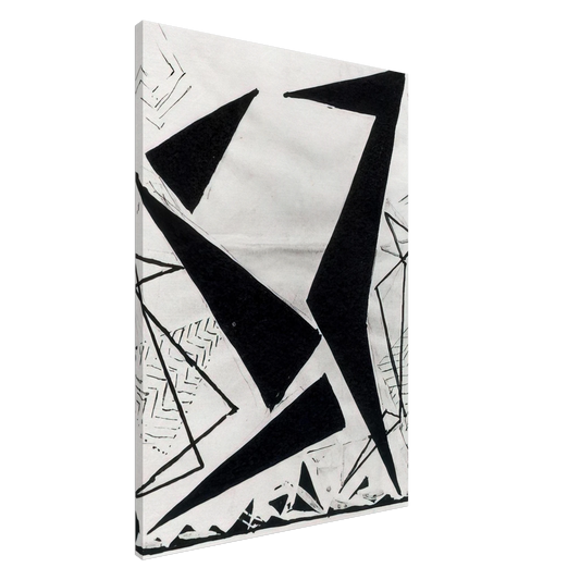 Frantisek Kupka - Study in black and white Canvas - 20x30 cm / 8x12 inches-canvas