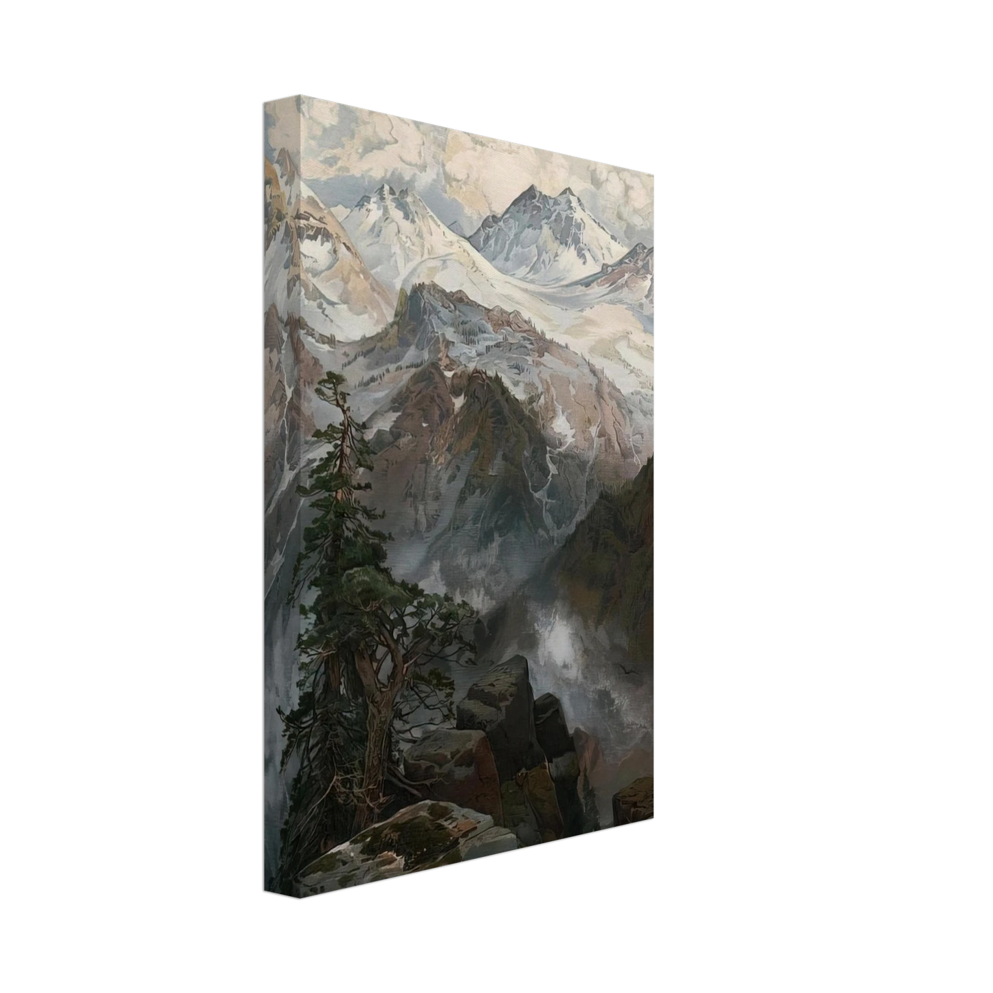 Thomas Moran - Summit of the Sierras Nevada Canvas - 40x60 cm / 16x24 inches-canvas