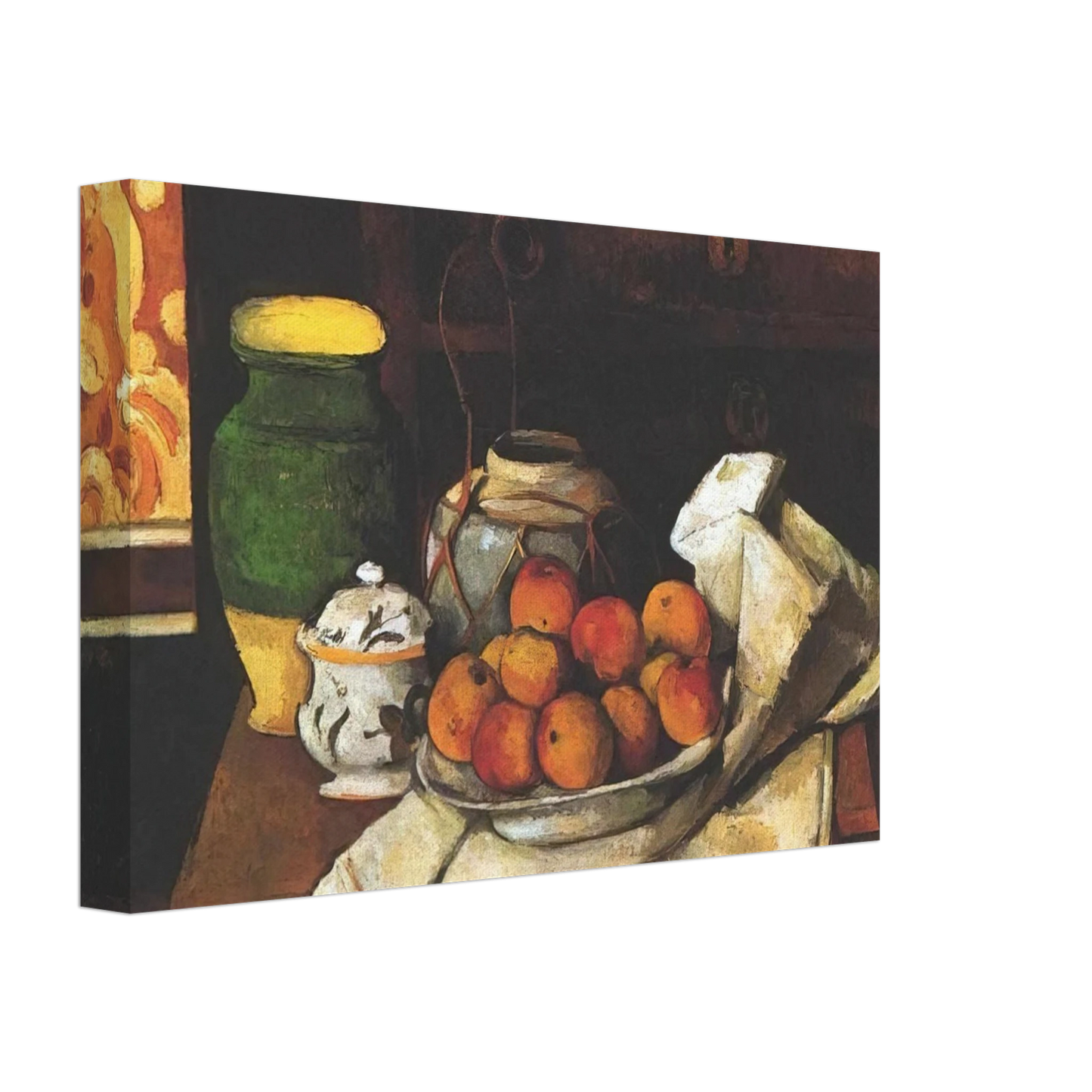 Paul Cezanne - Still life in front of a chest of drawers Canvas - 40x60 cm / 16x24 inches-canvas