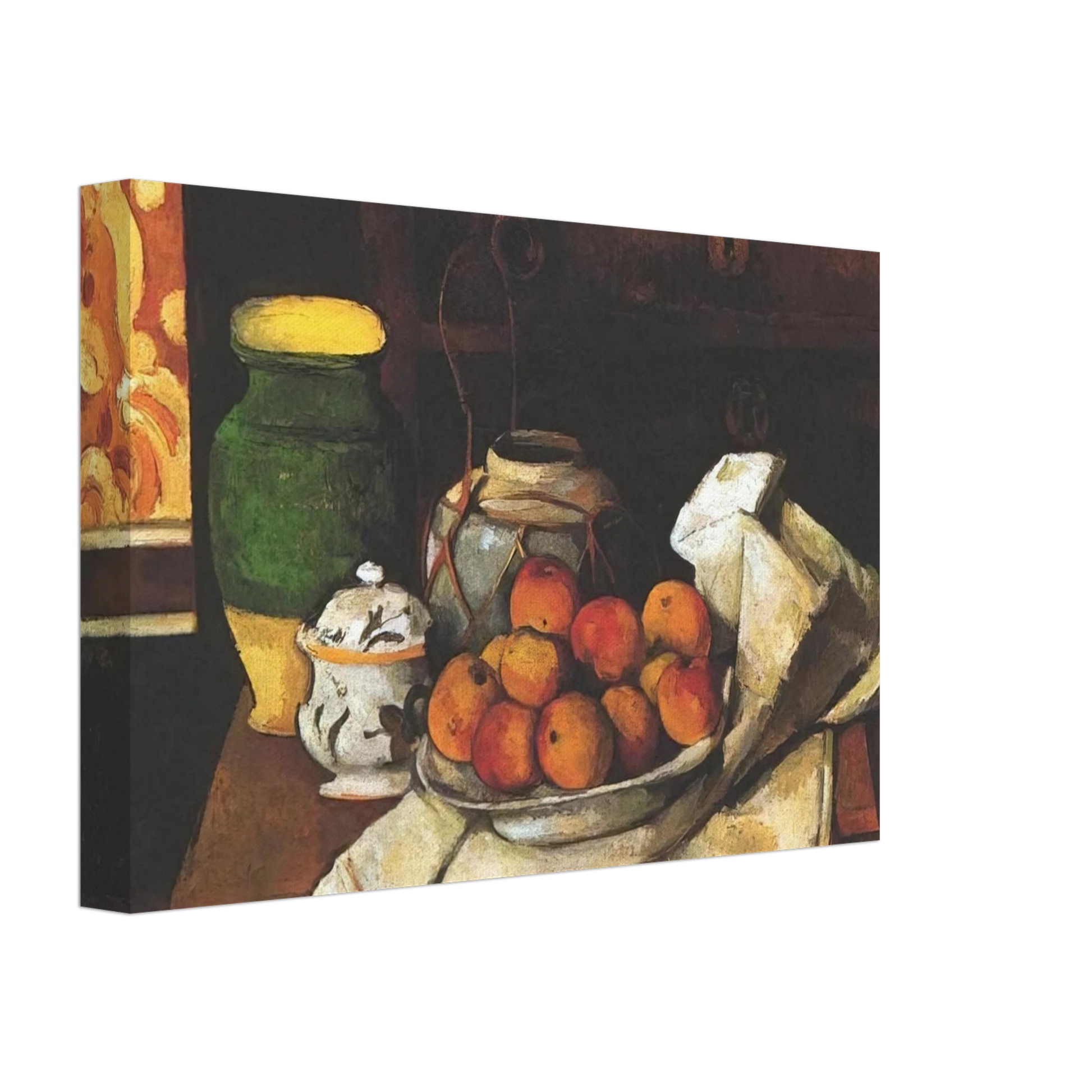 Paul Cezanne - Still life in front of a chest of drawers Canvas - 40x60 cm / 16x24 inches-canvas