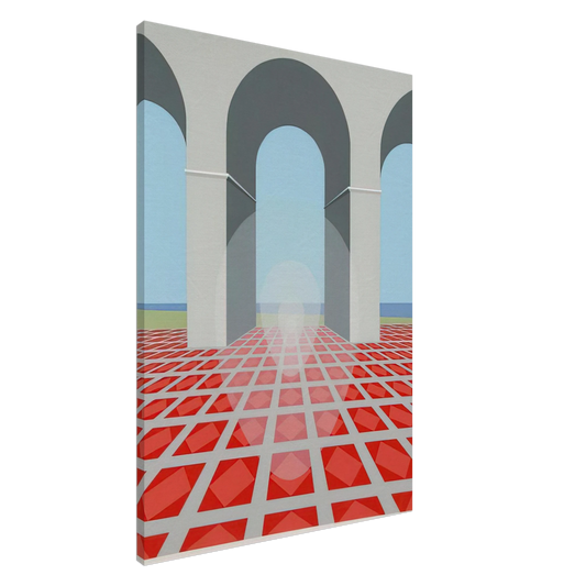 Clarence Holbrook Carter - Arches - 1979 Canvas - 20x30 cm / 8x12 inches-canvas