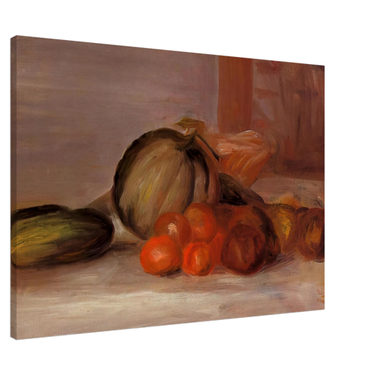 Pierre-Auguste Renoir - Still Life with Melon Canvas - 20x30 cm / 8x12 inches-canvas