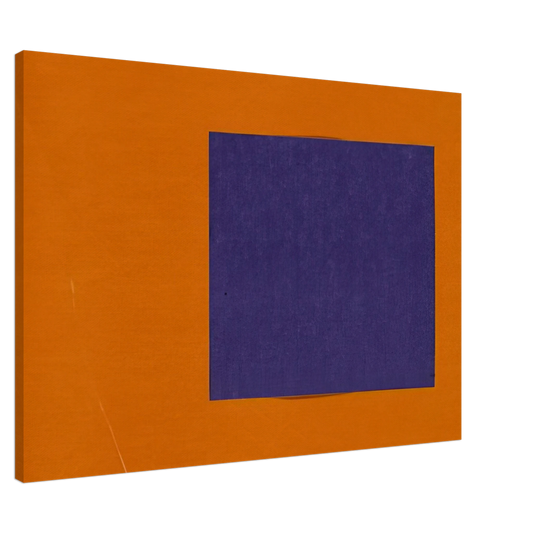 Ellsworth Kelly - Purple and Orange from the series Line Form Color Canvas - 20x30 cm / 8x12 inches-canvas