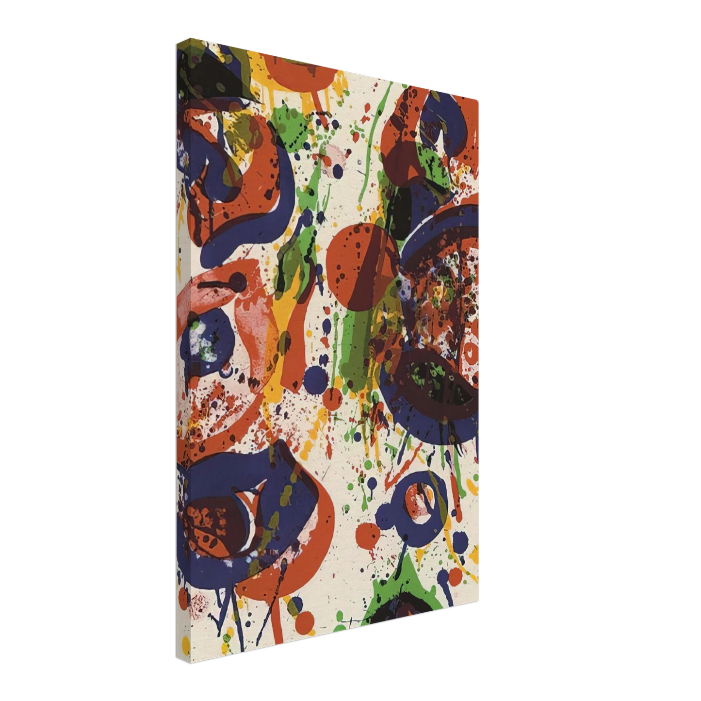 Sam Francis - Untitled  from Pasadena Box   Lembark L59  Canvas - 40x60 cm / 16x24 inches-canvas