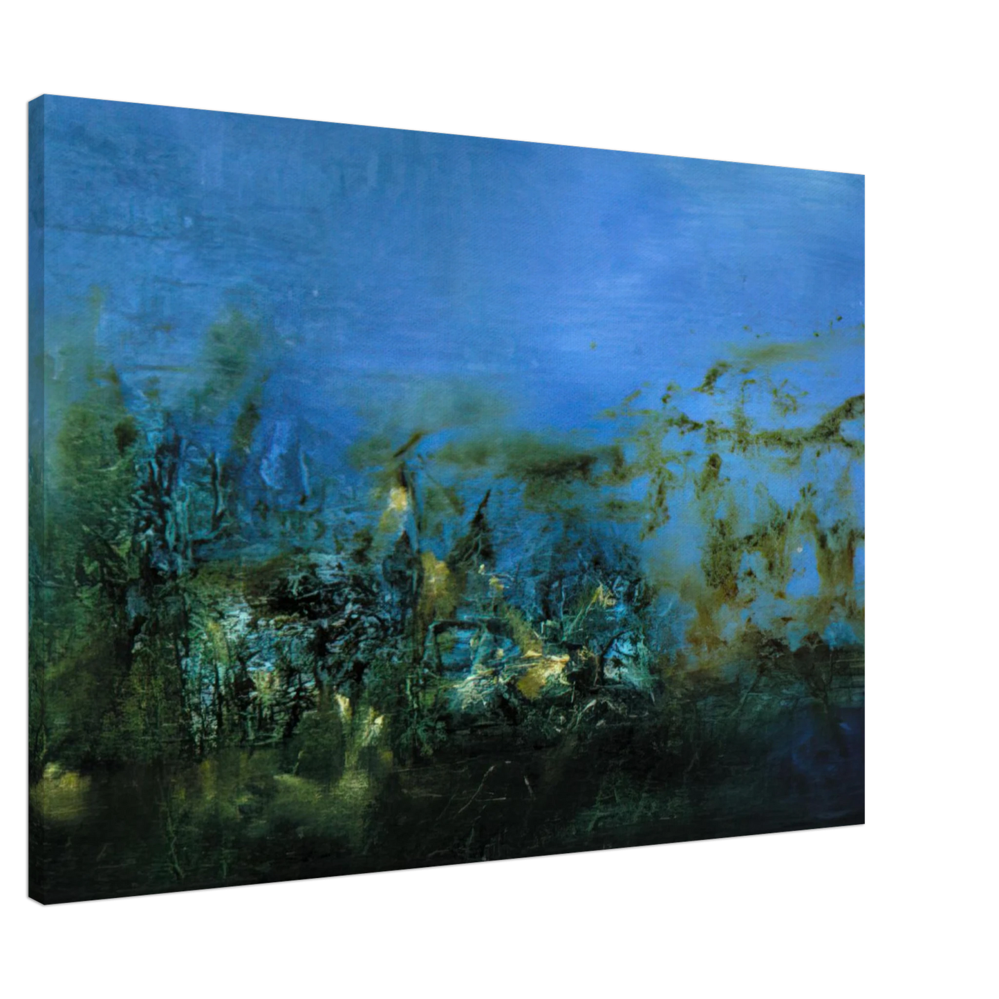 Zao Wou-Ki - 14 10 2002 2002 Canvas - 20x30 cm / 8x12 inches-canvas