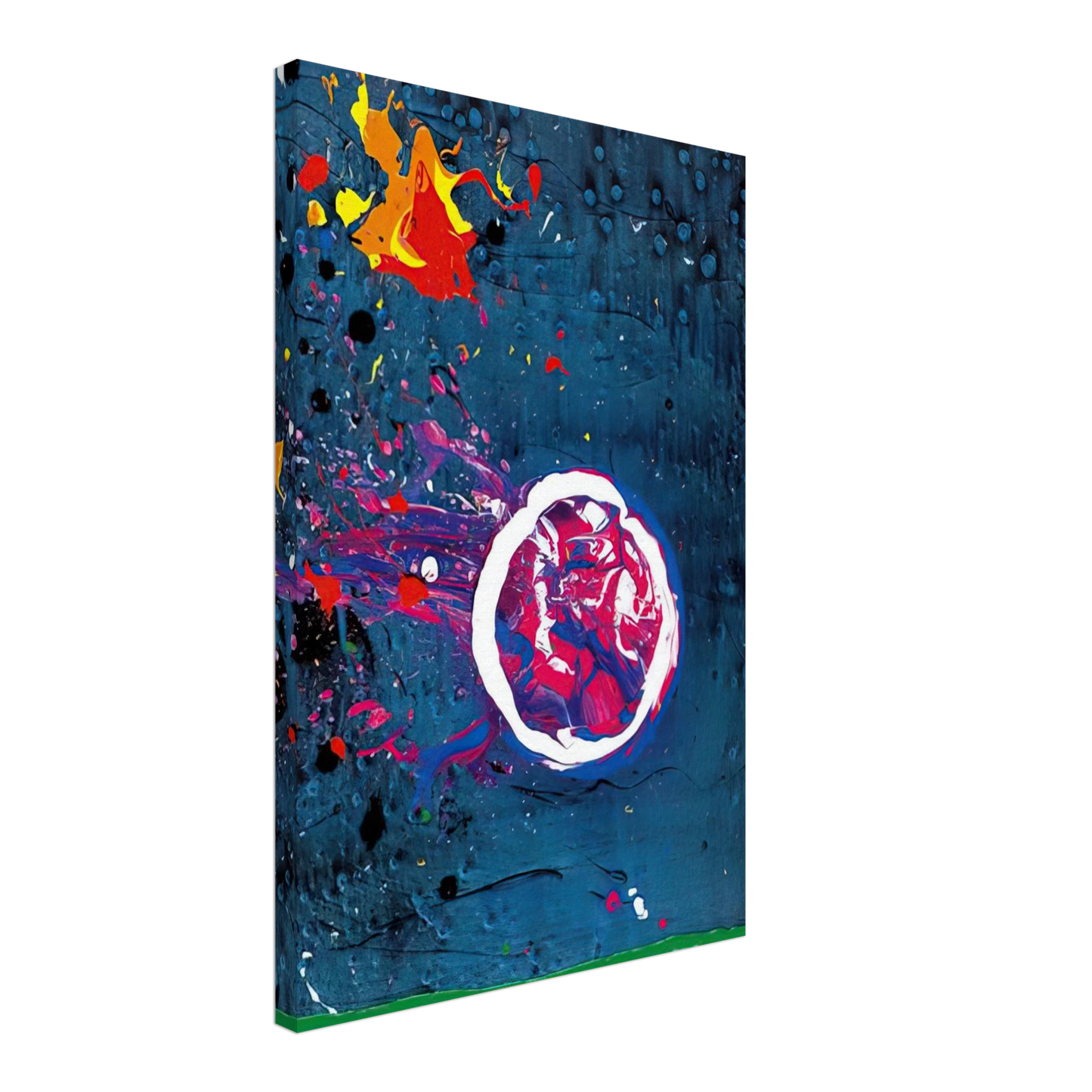 John Hoyland - Vincent's Moon - 11.7.07 - 2007 Canvas - 70x100 cm / 28x40 inches-canvas