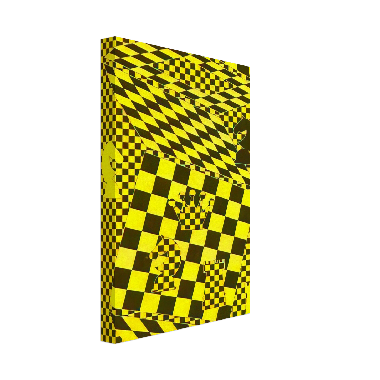 Victor Vasarely - The Chess Board Canvas - 40x60 cm / 16x24 inches-canvas