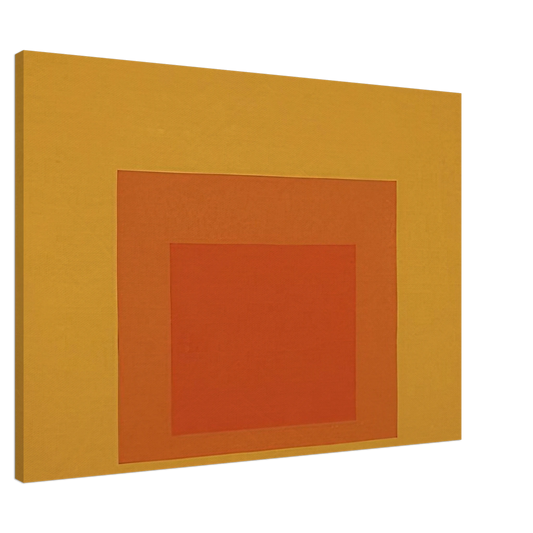 Josef Albers - HOMAGE TO THE SQUARE 1967 Canvas - 20x30 cm / 8x12 inches-canvas
