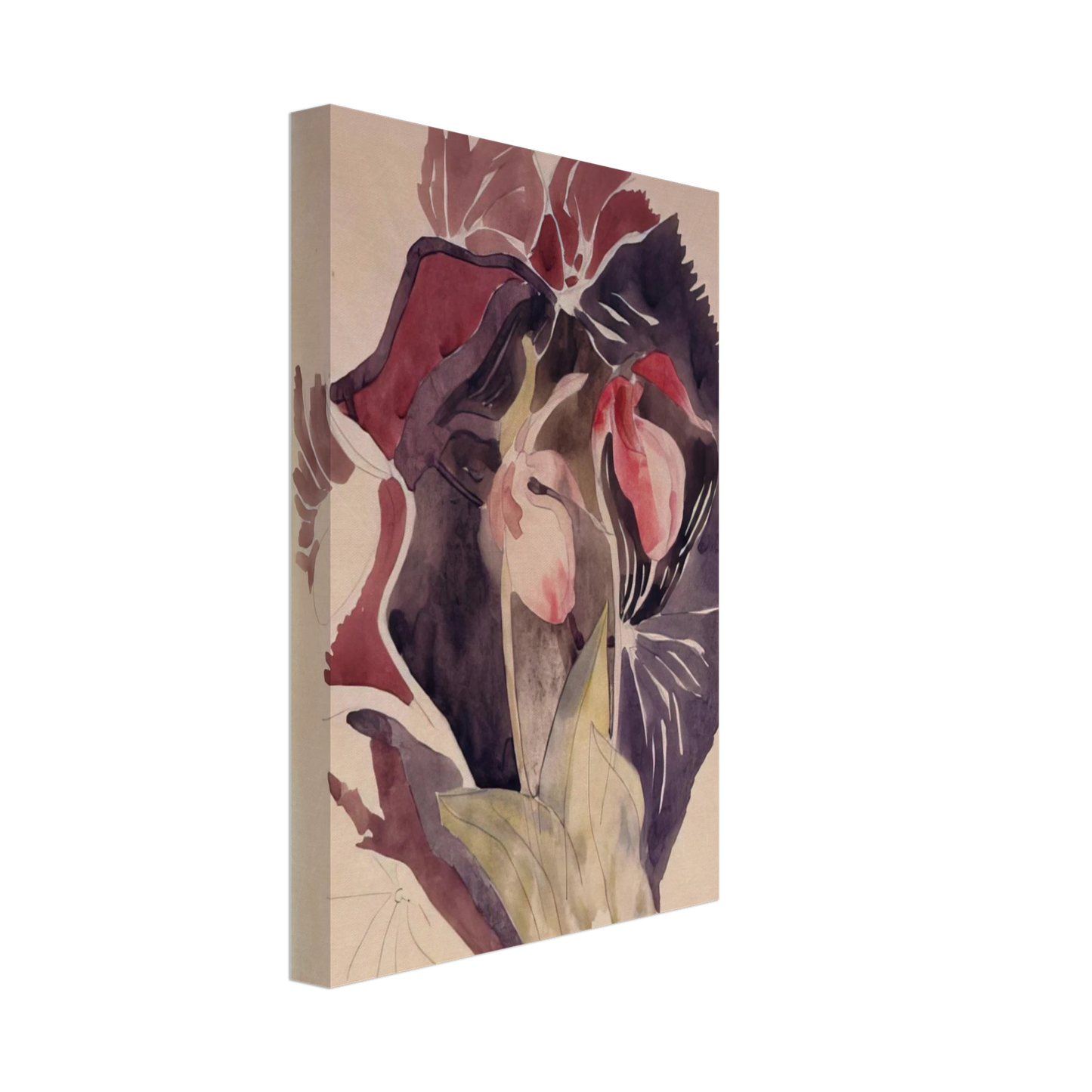 Charles Demuth - Wild Orchids - 1920 Canvas - 40x60 cm / 16x24 inches-canvas