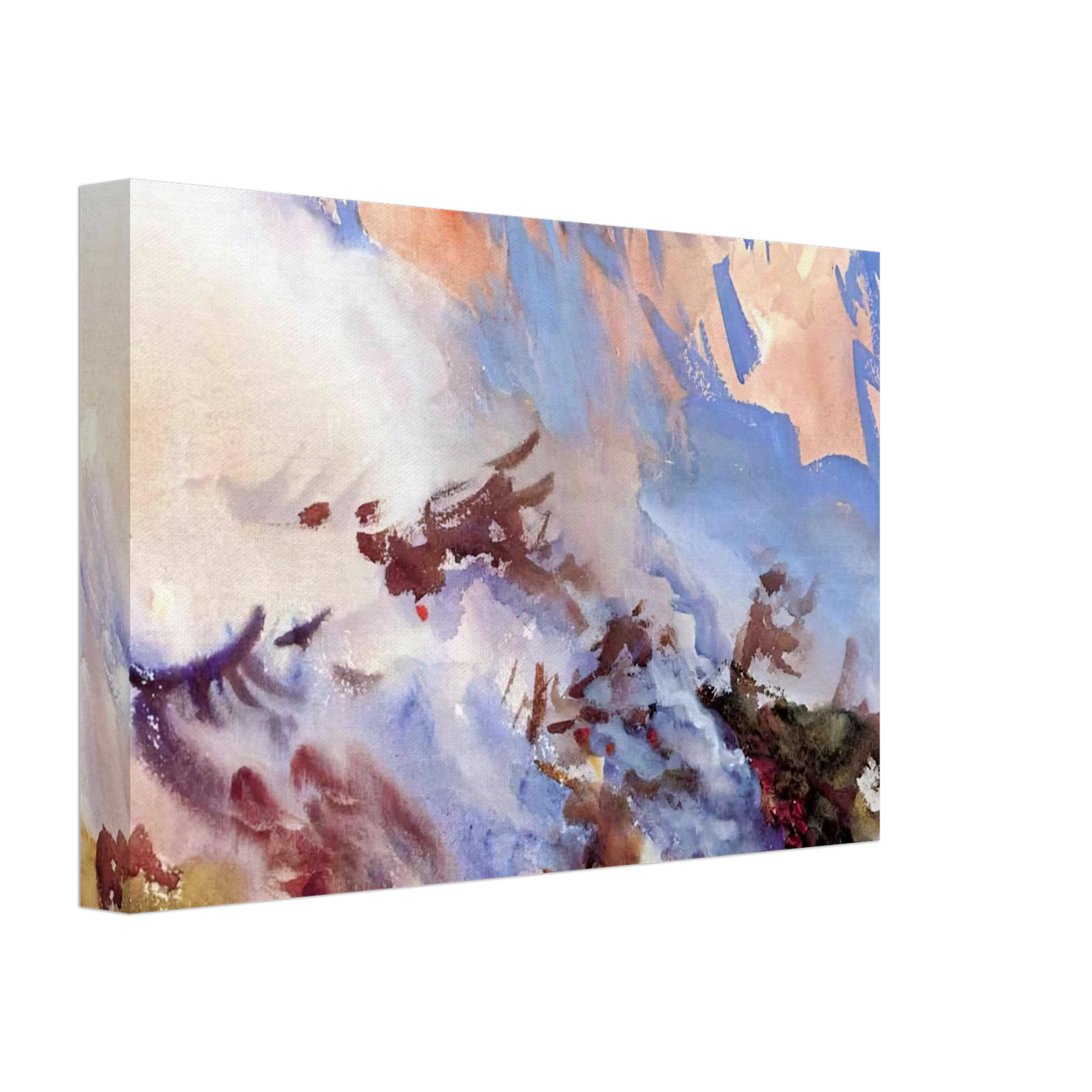John Singer Sargent - Mountain Fire Canvas - 40x60 cm / 16x24 inches-canvas