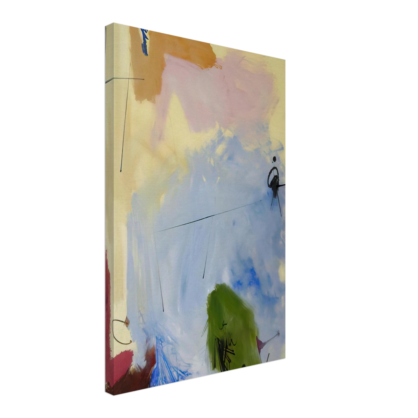 Hassel Smith - At Miss Webb's - 1963 Canvas - 70x100 cm / 28x40 inches-canvas