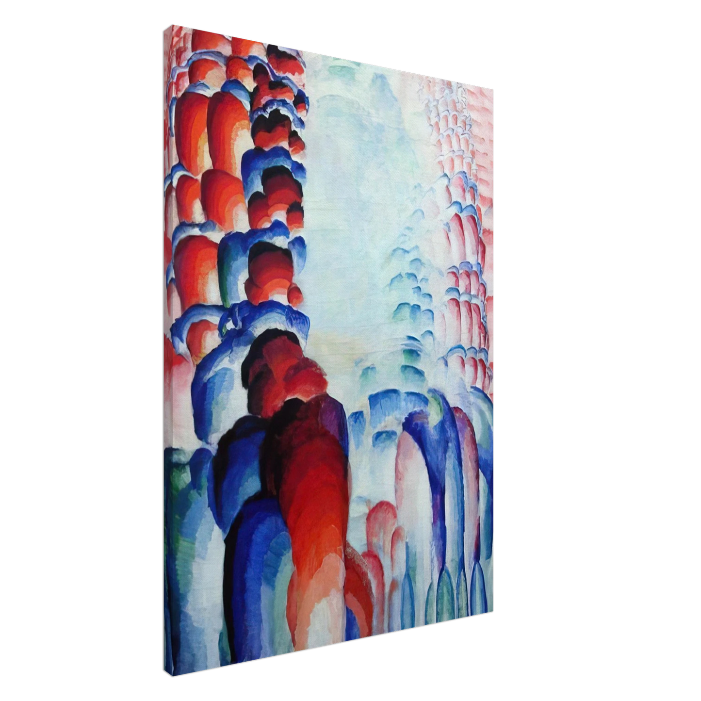 Frantisek Kupka - Hindu Motif, or Graduated Red Canvas - 20x30 cm / 8x12 inches-canvas