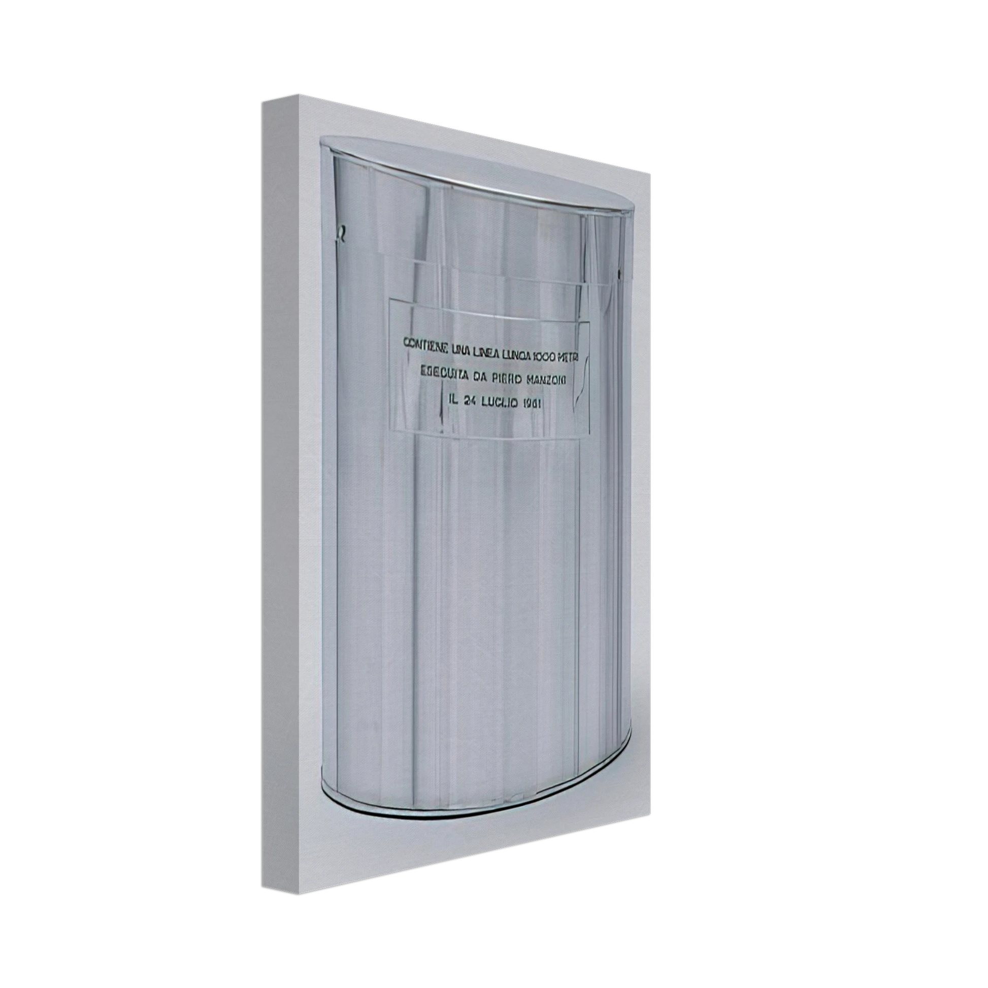 Piero Manzoni - Line 1000 Meters Long - 1961 Canvas - 40x60 cm / 16x24 inches-canvas