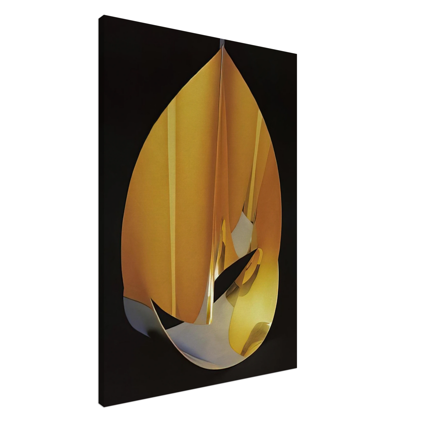 Max Bill - Area of a pentagon in space with plain circumference - 1977 Canvas - 20x30 cm / 8x12 inches-canvas