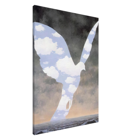 Rene Magritte - THE BIG FAMILY 1963 Canvas - 20x30 cm / 8x12 inches-canvas