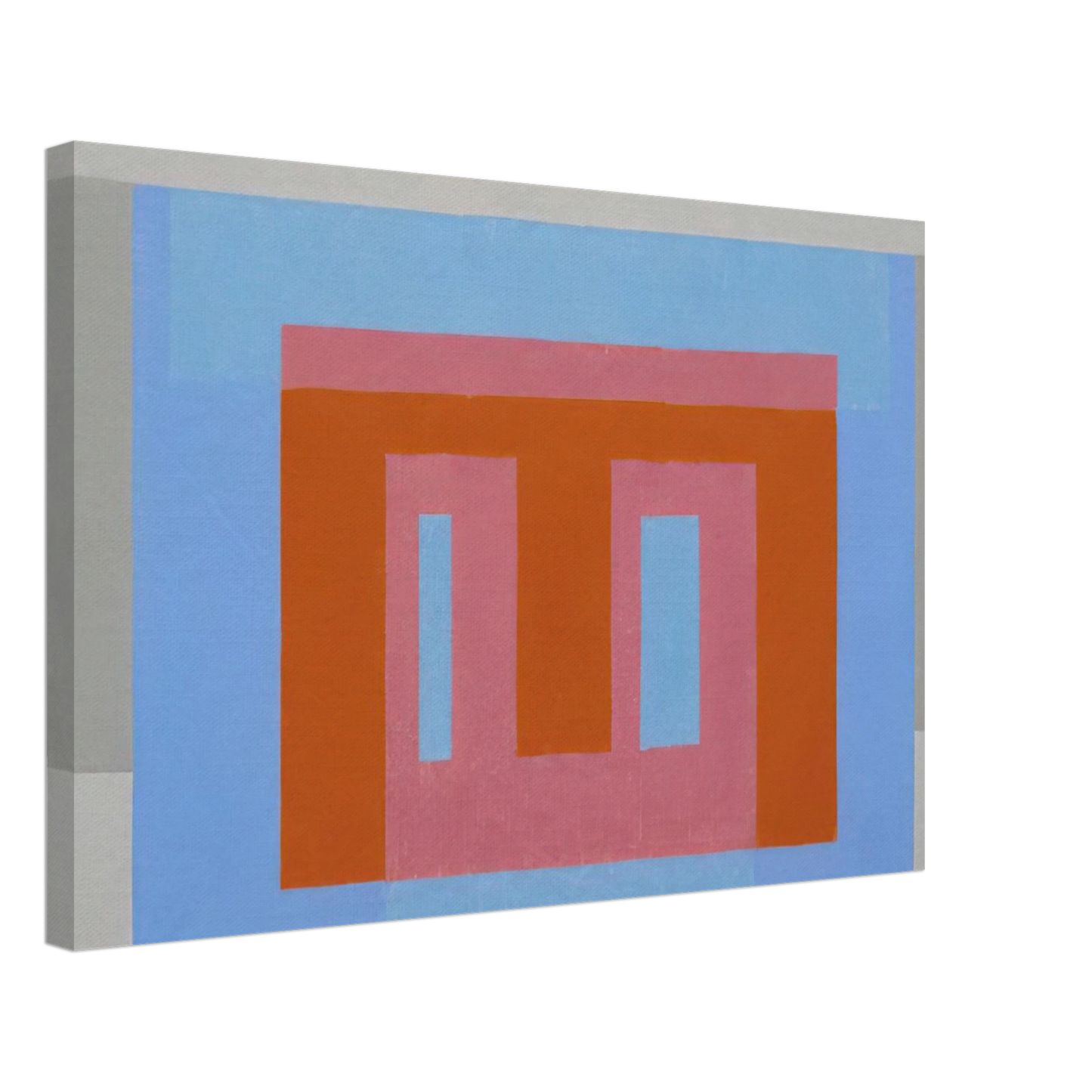 Josef Albers - ADOBE VARIANT LUMINOUS DAY 1952 Canvas - 70x100 cm / 28x40 inches-canvas