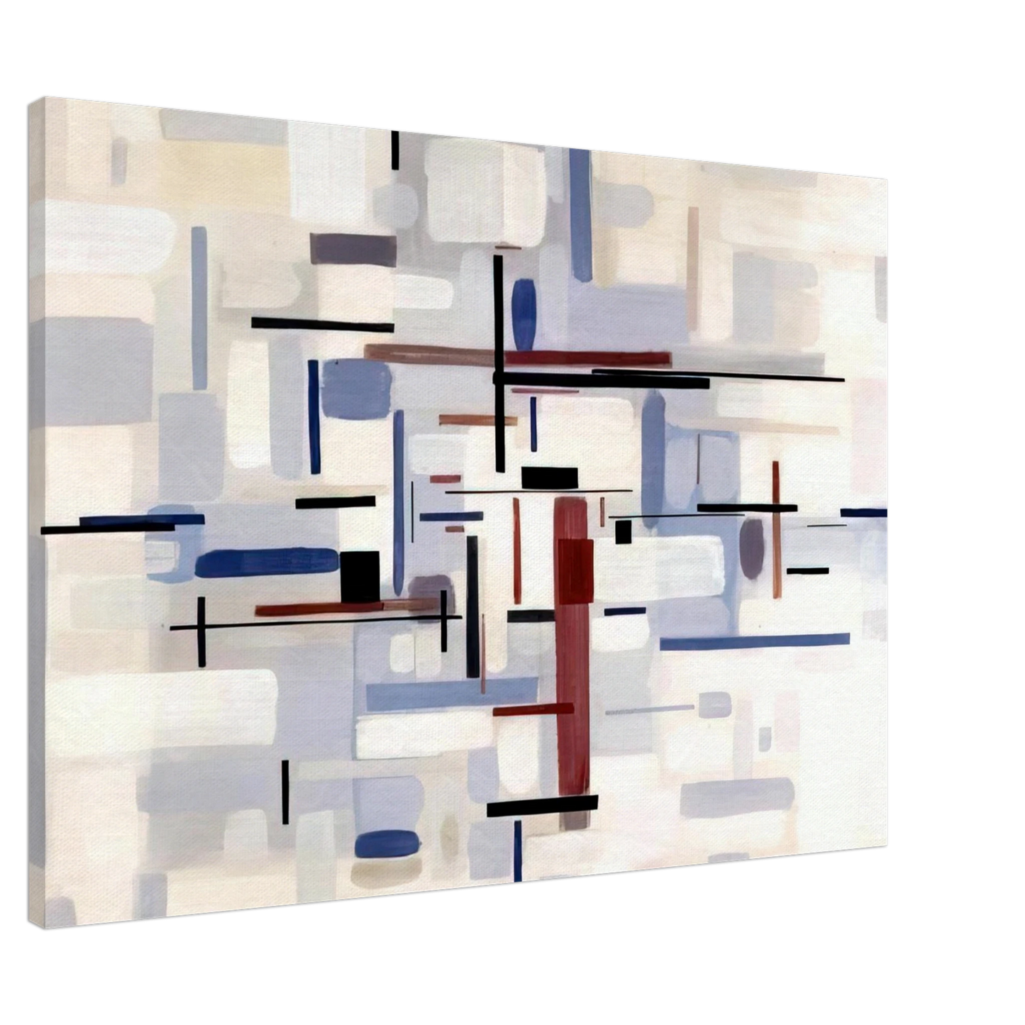 Bruno Munari - From Black to White Through Violet - 1948 Canvas - 20x30 cm / 8x12 inches-canvas