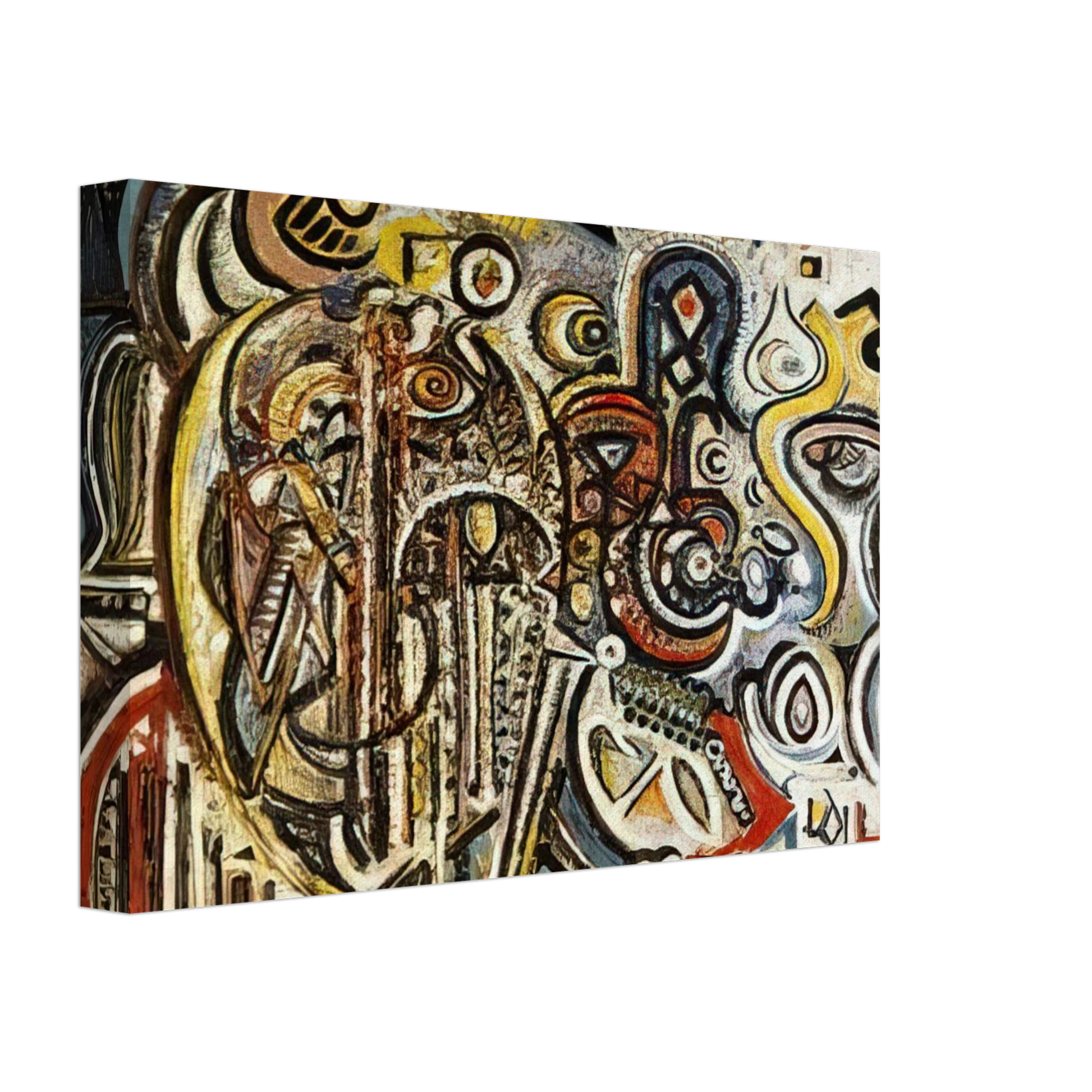 Richard Pousette-Dart - Portrait of Pegeen Canvas - 40x60 cm / 16x24 inches-canvas