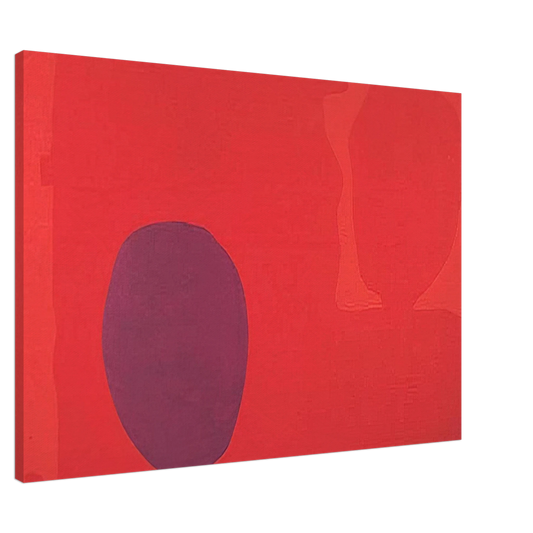 Patrick Heron - Cadmium with Violet, Scarlet, Emerald, Lemon and Venetian - 1969 Canvas - 20x30 cm / 8x12 inches-canvas