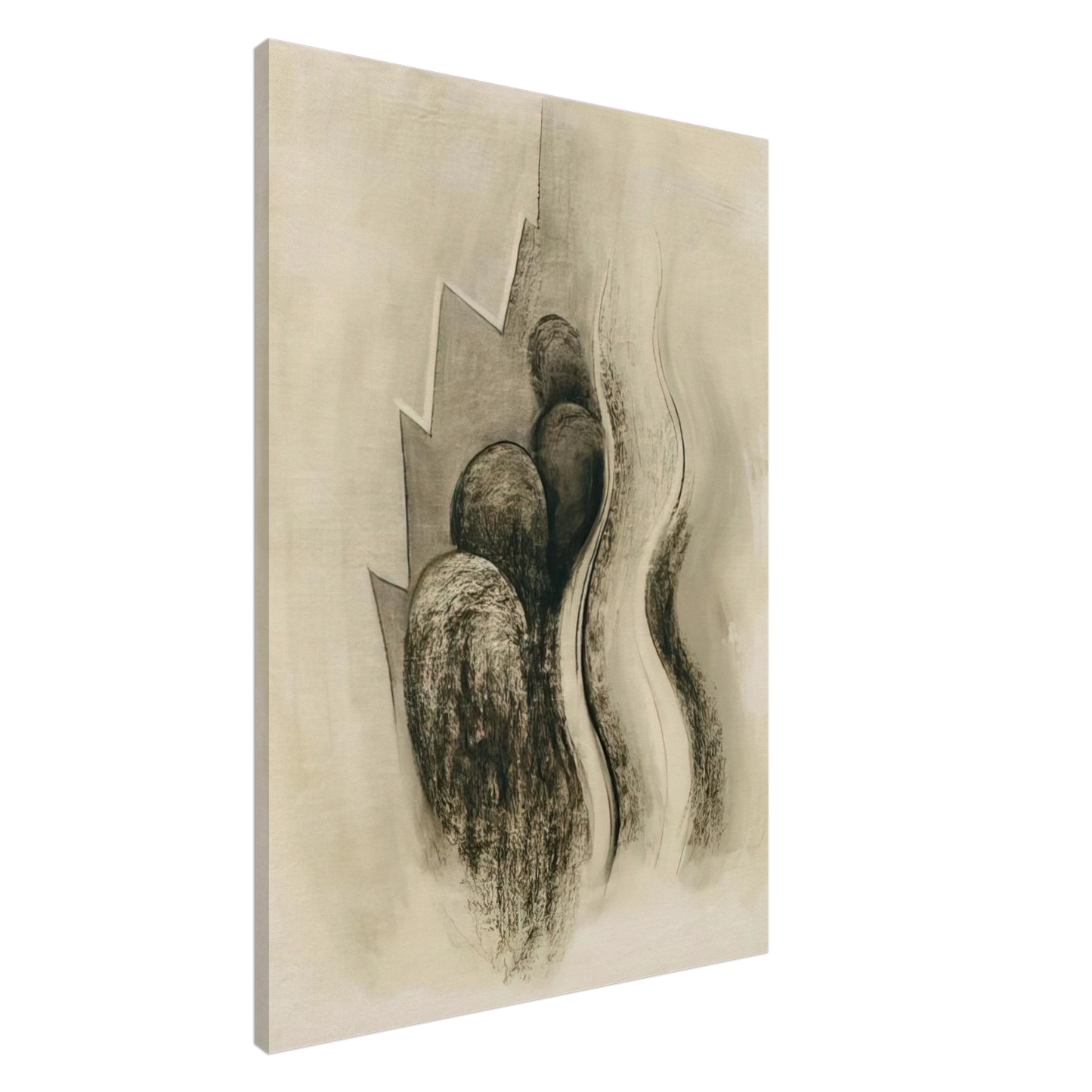 Georgia O'Keeffe - Drawing XIII Canvas - 20x30 cm / 8x12 inches-canvas