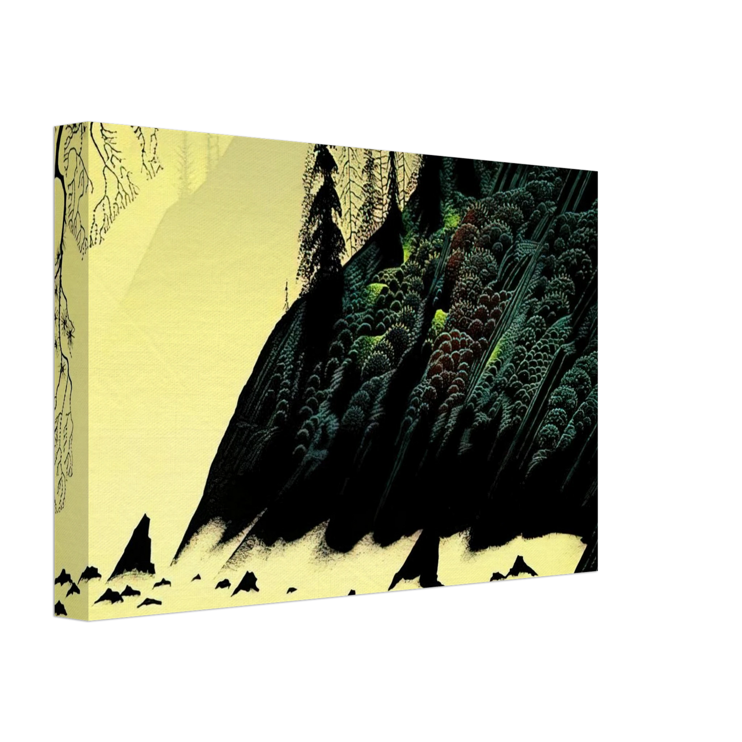 Eyvind Earle - Spruce Redwood and Pine Canvas - 70x100 cm / 28x40 inches-canvas