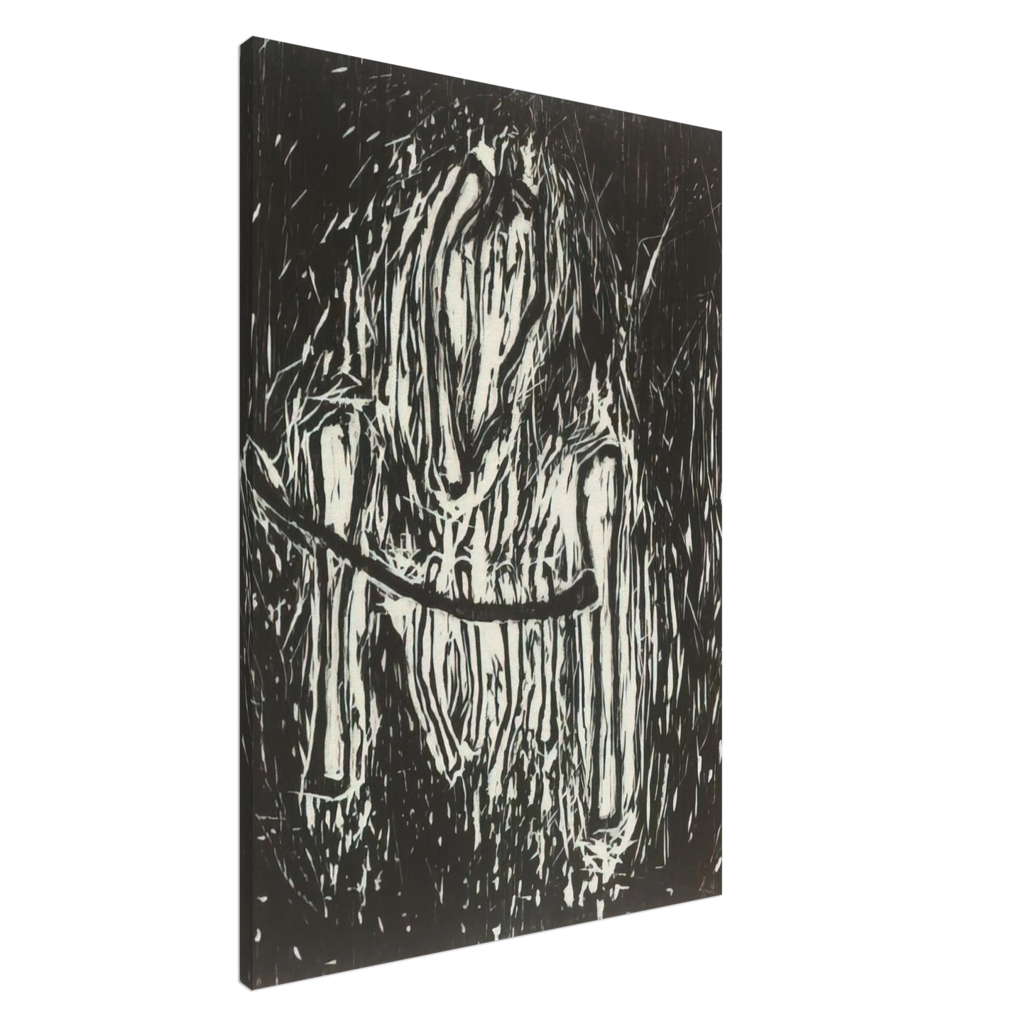 Susan Rothenberg - HEAD AND BONES 1980 Canvas - 20x30 cm / 8x12 inches-canvas