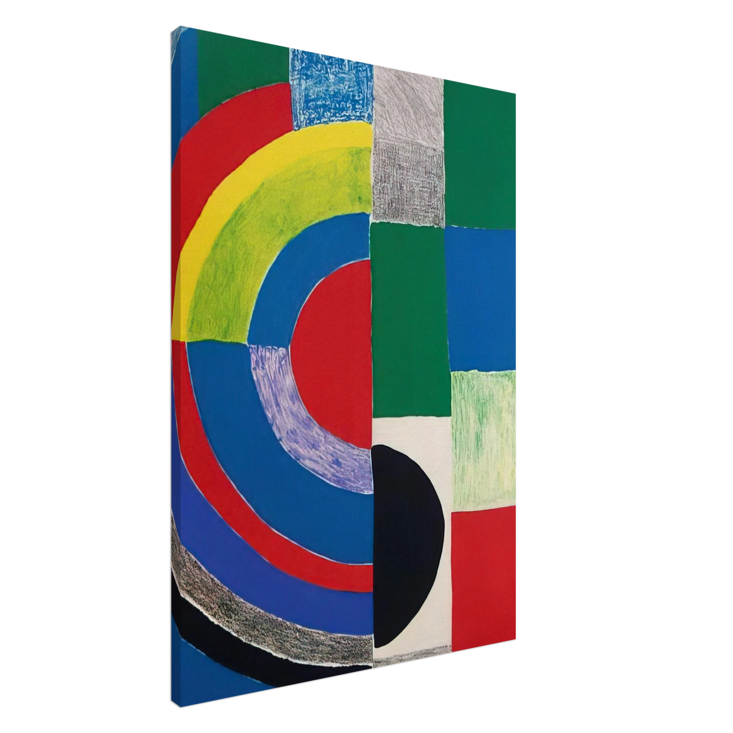 Sonia Delaunay - COLOR RHYTHMS Canvas - 20x30 cm / 8x12 inches-canvas