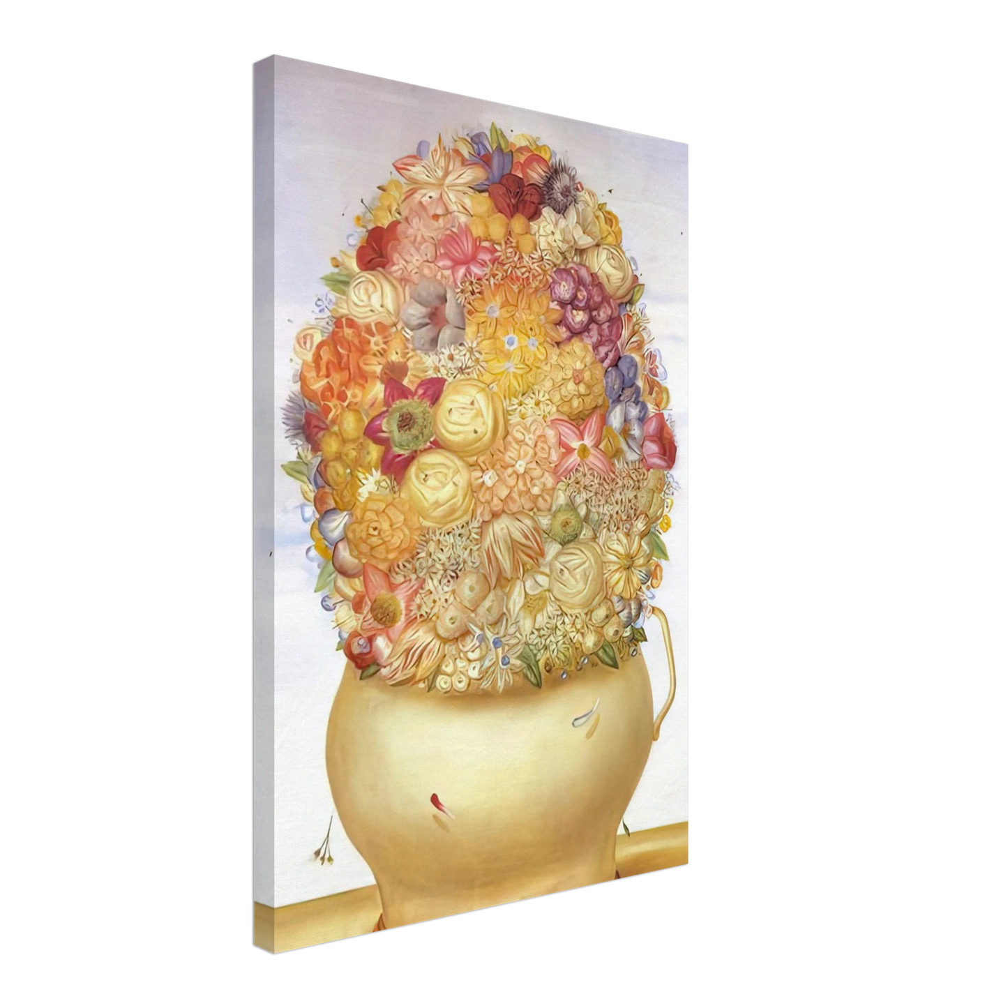 Fernando Botero - FLOWER POT Canvas - 40x60 cm / 16x24 inches-canvas