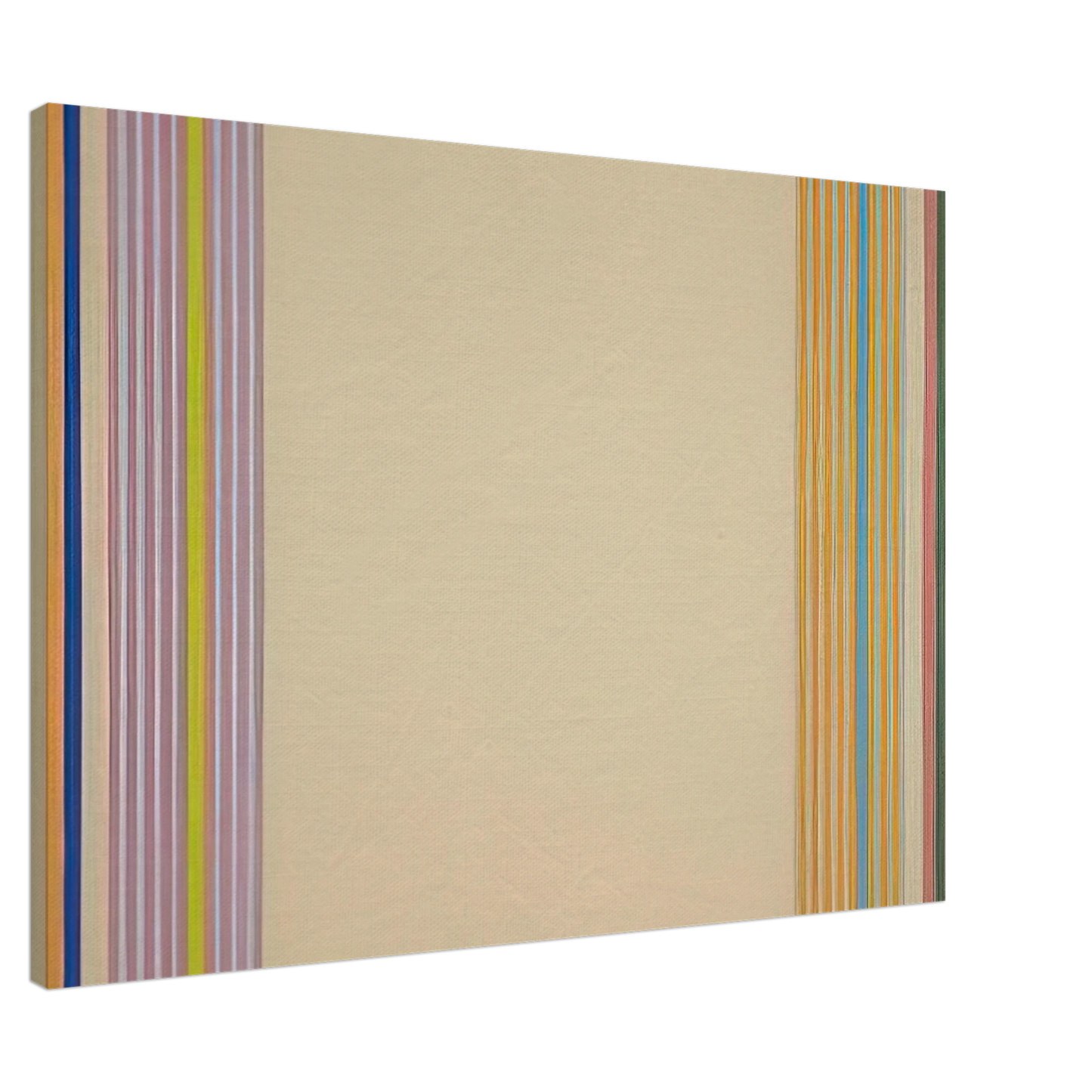 Gene Davis - End Stripes - 1960 Canvas - 20x30 cm / 8x12 inches-canvas
