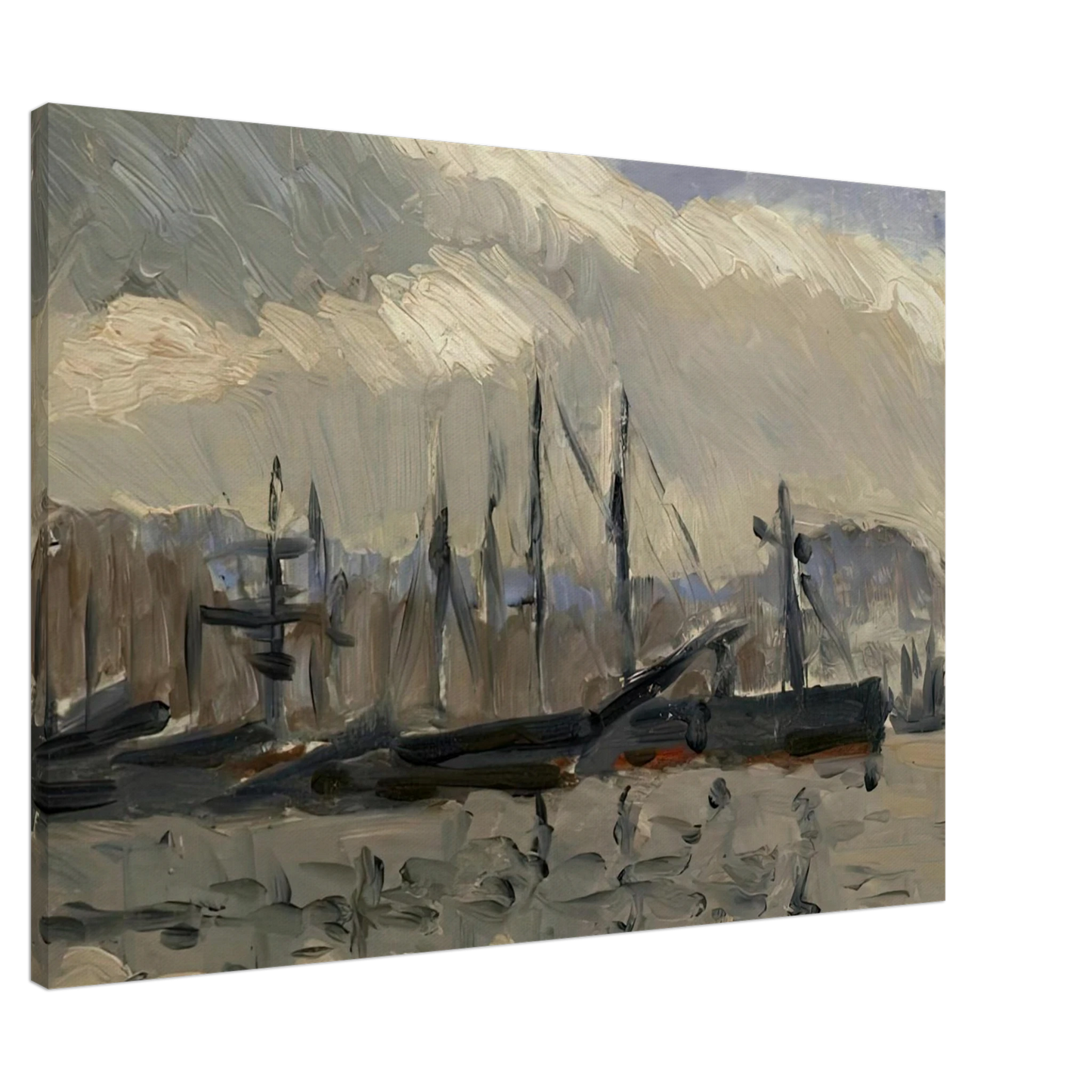 Henri Matisse - PORT DE CHERBOURG Canvas - 20x30 cm / 8x12 inches-canvas