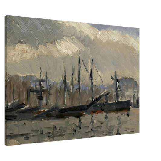 Henri Matisse - PORT DE CHERBOURG Canvas - 20x30 cm / 8x12 inches-canvas