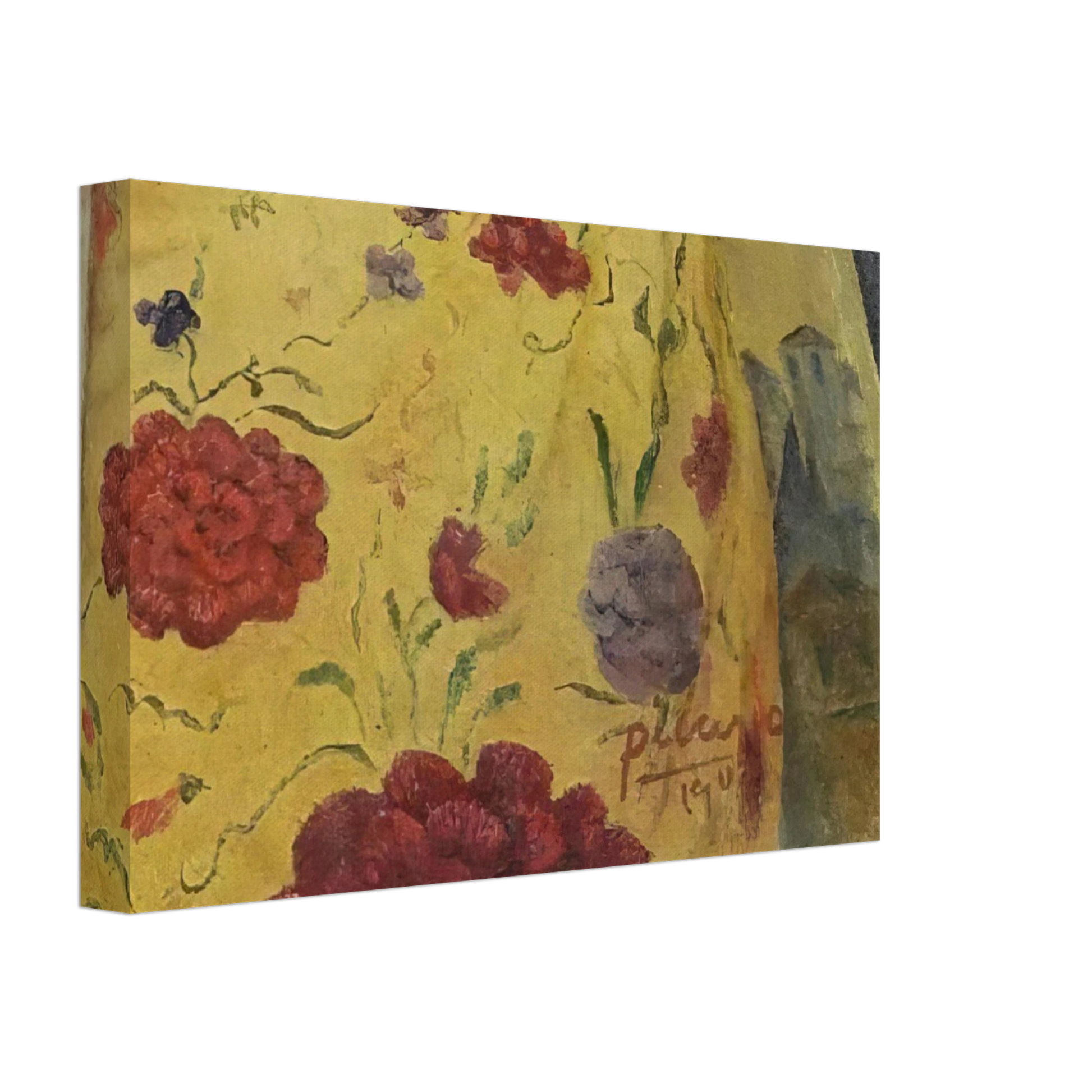 Pablo Picasso - La Maja con Bandolina - 1907  Rome, Italy Canvas - 40x60 cm / 16x24 inches-canvas