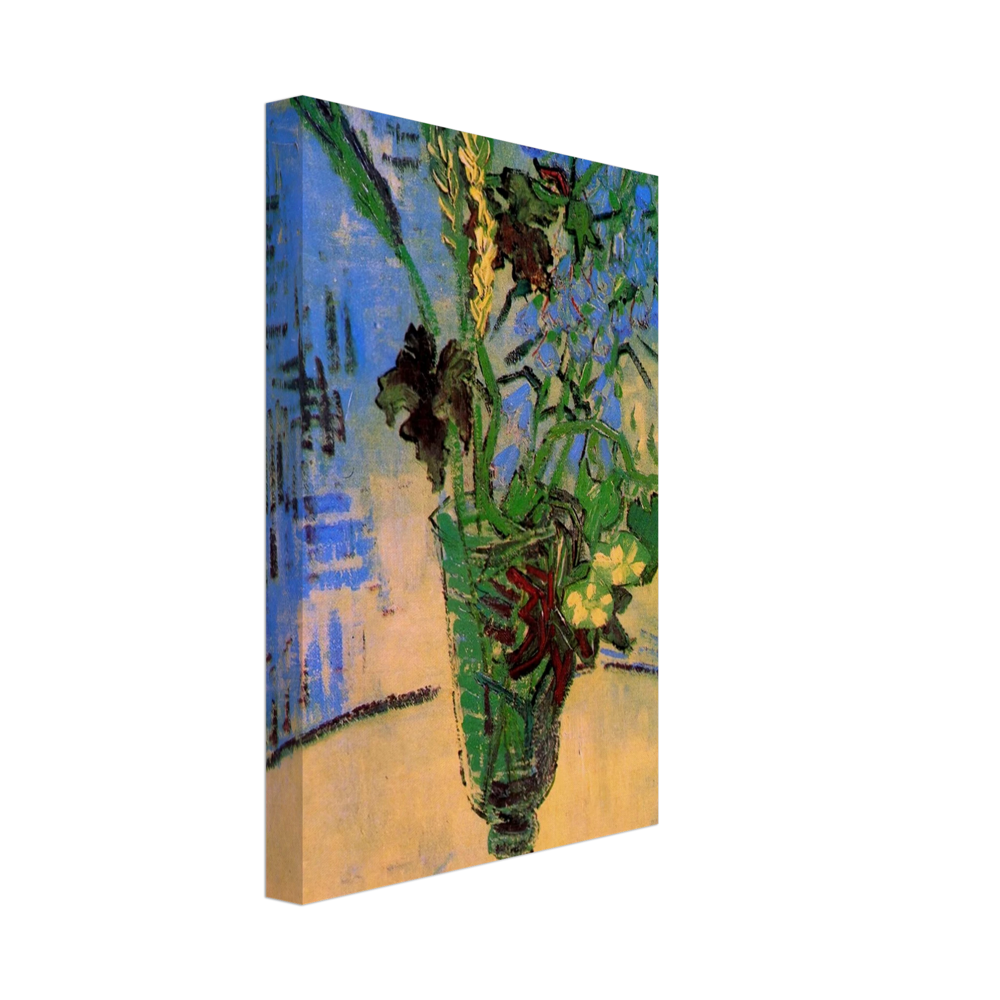 Vincent van Gogh - Still Life Glass with Wild Flowers Canvas - 70x100 cm / 28x40 inches-canvas