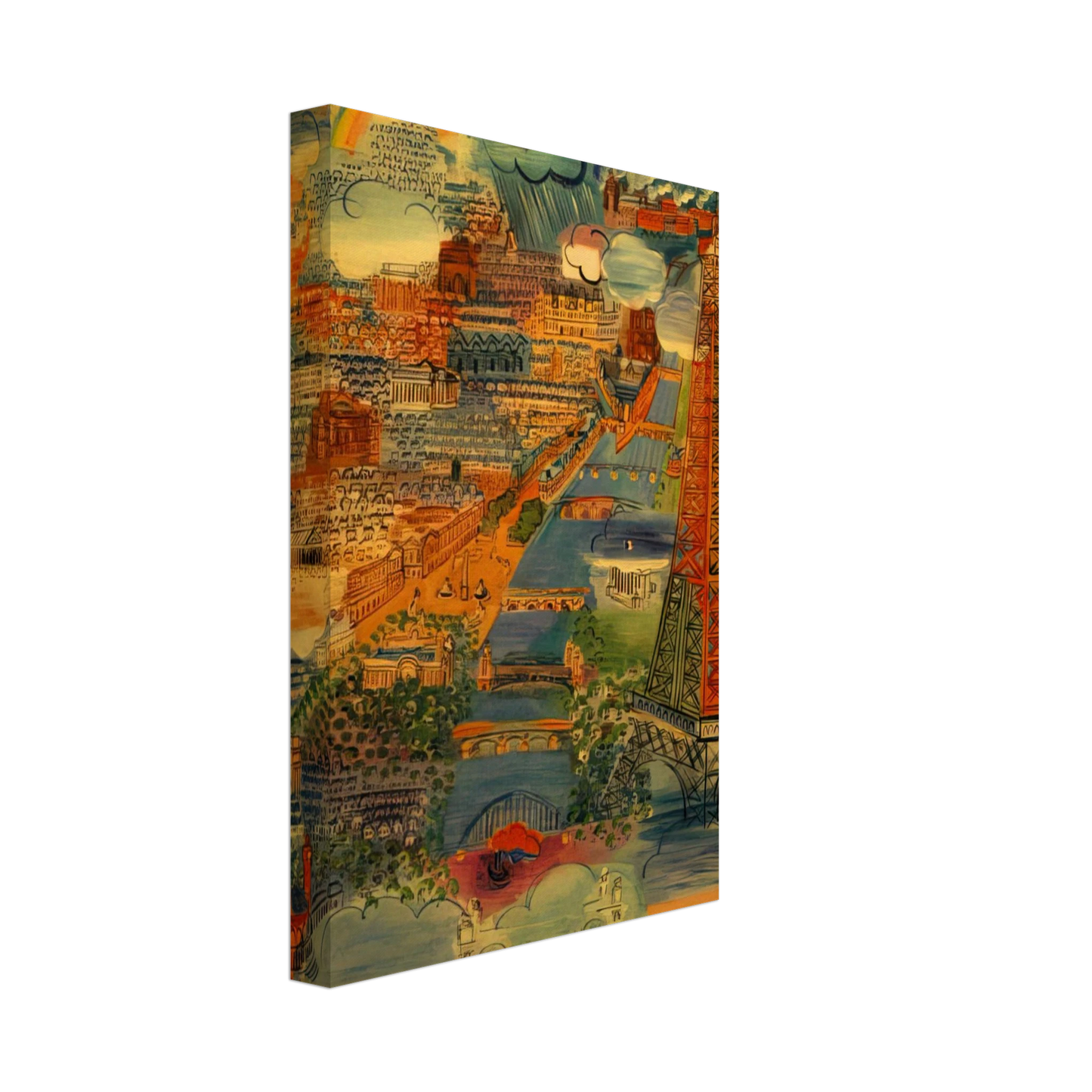 Raoul Dufy - PARIS 1934 Canvas - 70x100 cm / 28x40 inches-canvas