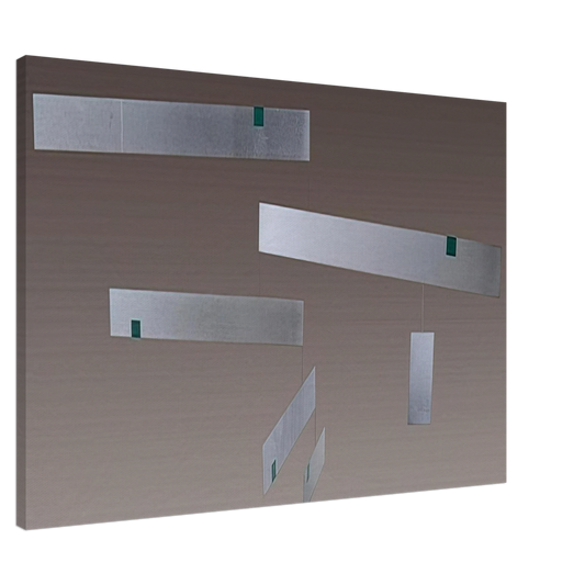 Bruno Munari - Macchina inutile - 1956 Canvas - 20x30 cm / 8x12 inches-canvas