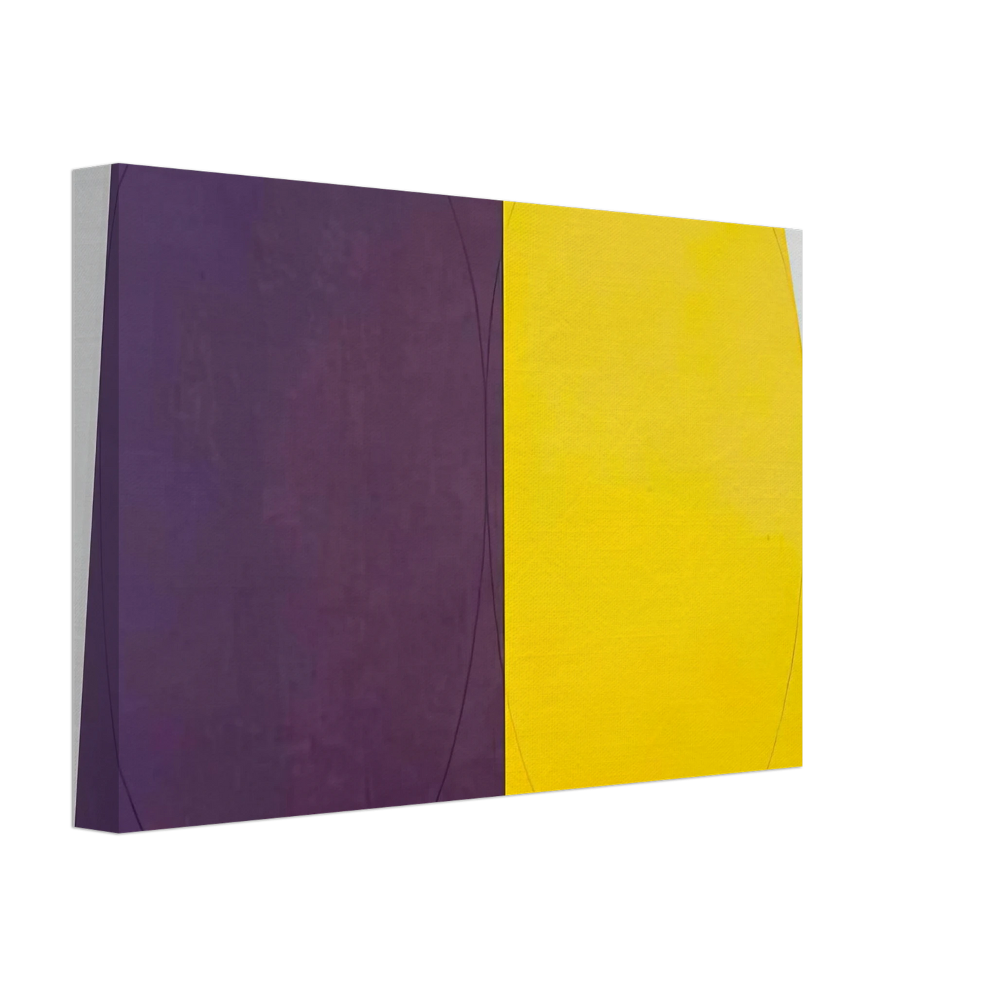 Robert Mangold - PLANE FIGURE SERIES D DOUBLE PANEL 1993 Canvas - 70x100 cm / 28x40 inches-canvas