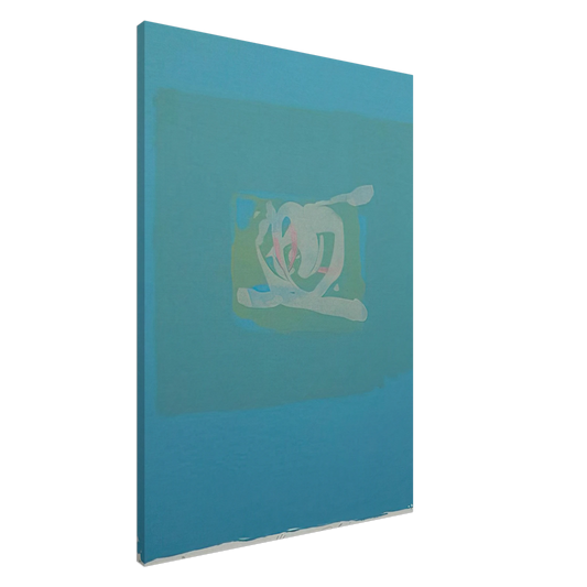 Wall artAdja Yunkers - Plentitude in Blue - 1975 Canvas - 20x30 cm / 8x12 inches-canvas