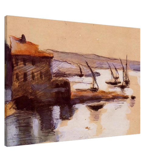 Paul Cezanne - Seascape Canvas - 20x30 cm / 8x12 inches-canvas
