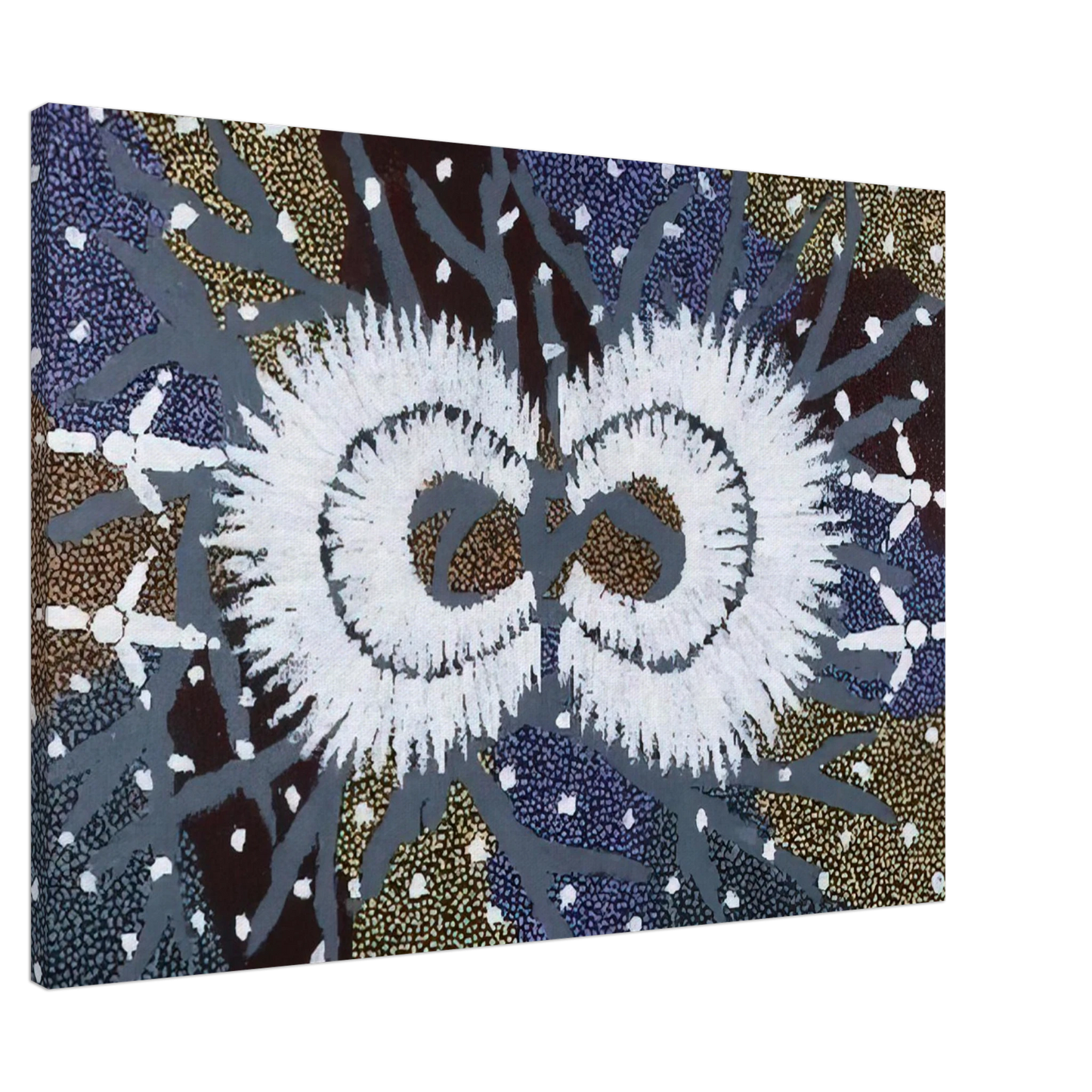 Clifford Possum Tjapaltjarri - Eagle Dreaming - 1999 Canvas - 20x30 cm / 8x12 inches-canvas