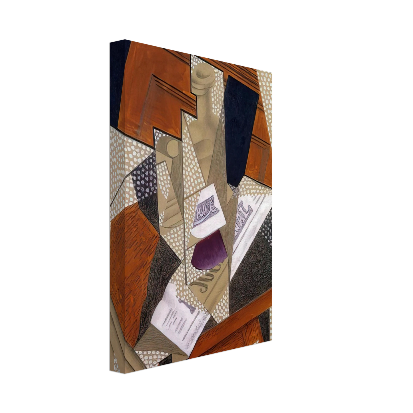 Juan Gris - BOTTLE Canvas - 40x60 cm / 16x24 inches-canvas
