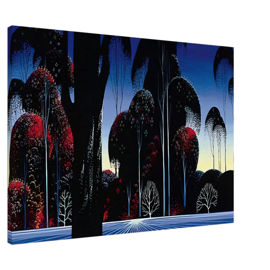 Eyvind Earle - Dark Silence Canvas - 20x30 cm / 8x12 inches-canvas