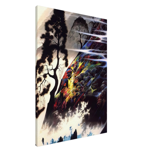 Eyvind Earle - Radiant Splendor Canvas - 20x30 cm / 8x12 inches-canvas