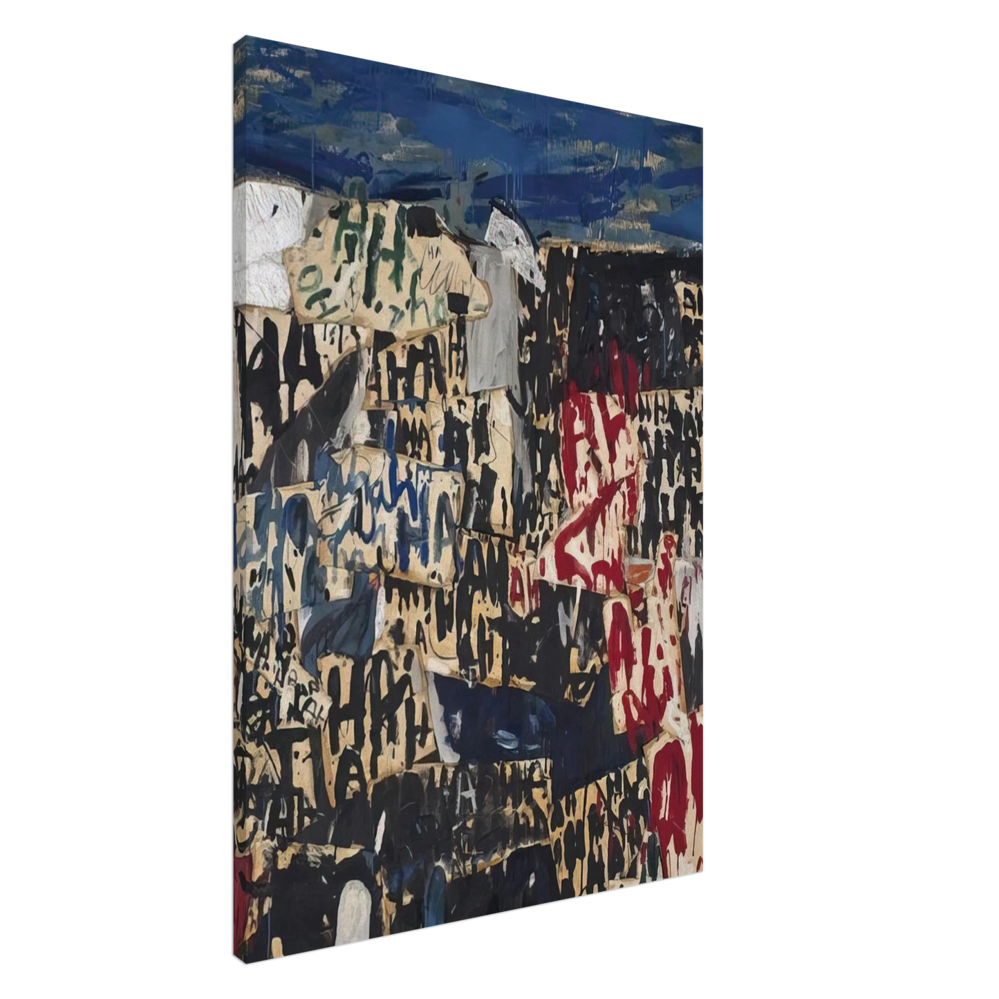 Allan Kaprow - Allan Kaprow on the Legacy of Jackson Pollock Canvas - 20x30 cm / 8x12 inches-canvas