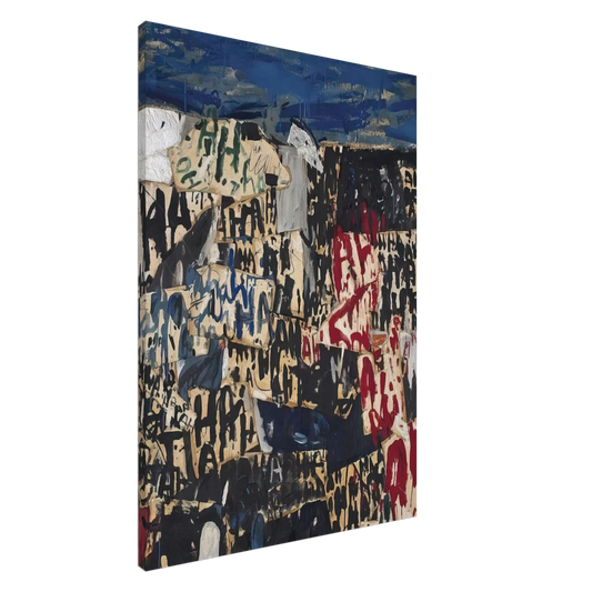 Allan Kaprow - Allan Kaprow on the Legacy of Jackson Pollock Canvas - 20x30 cm / 8x12 inches-canvas